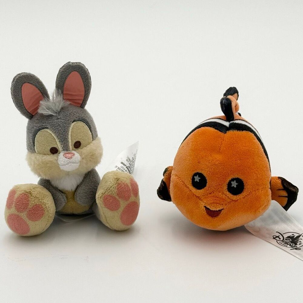 Disney Parks Itty Bitty Plush Collection Toys - Nemo Finding Nemo / Thumper Bamb